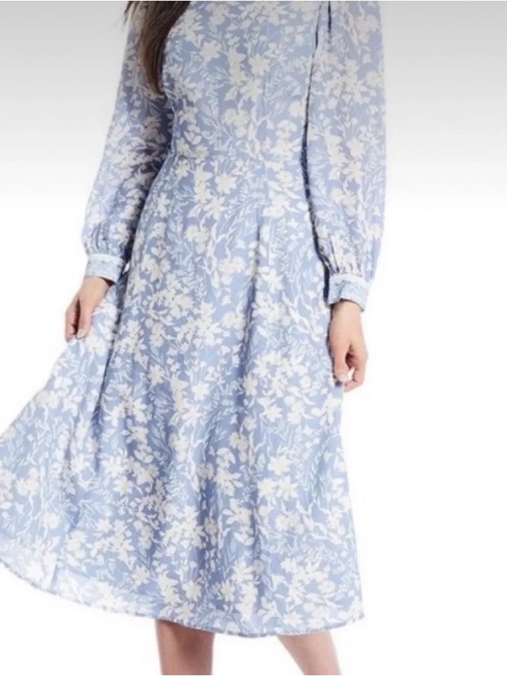 Antonio Melani x Born On Fifth floral long-sleeve midi dres - Picture 1 of 8
